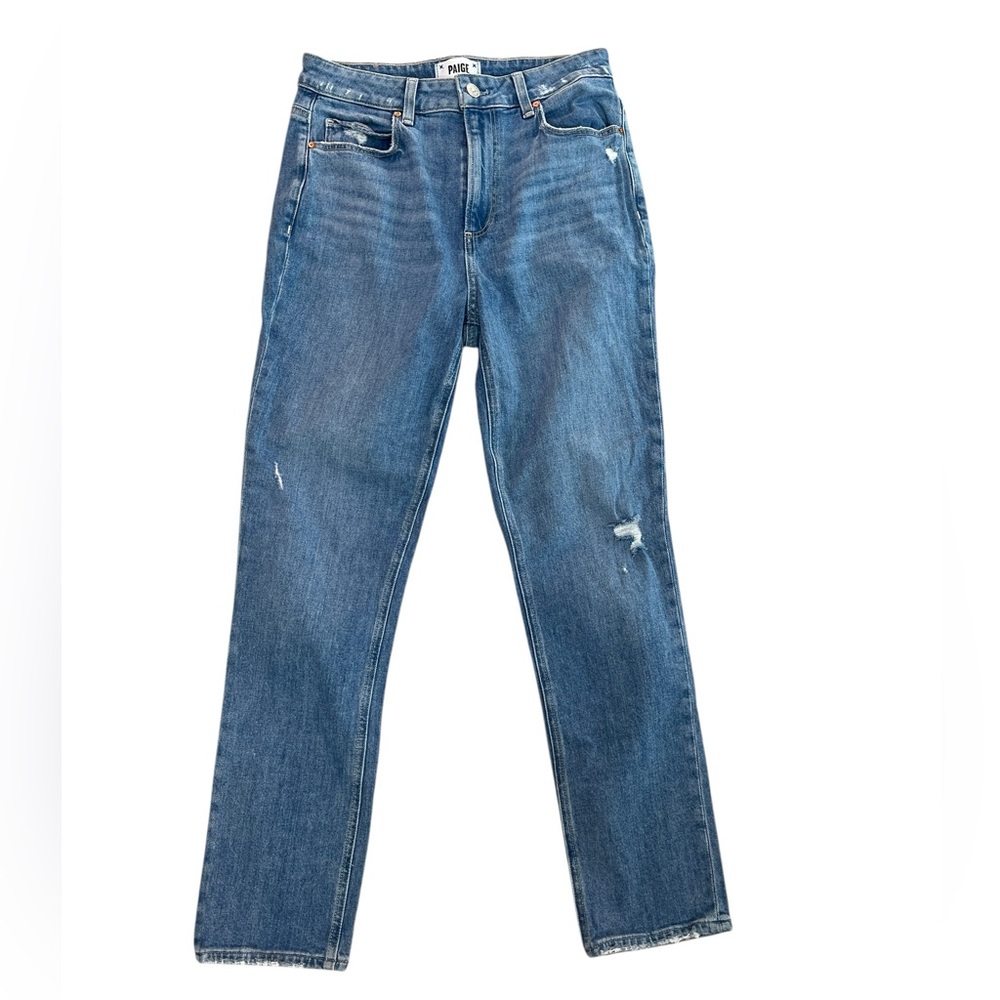 Paige Sarah Slim High Rise Straight Leg Jeans - Size 27